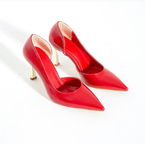 Christmas Shoes Red Heeled Shoes Stiletto High Heel Christmas