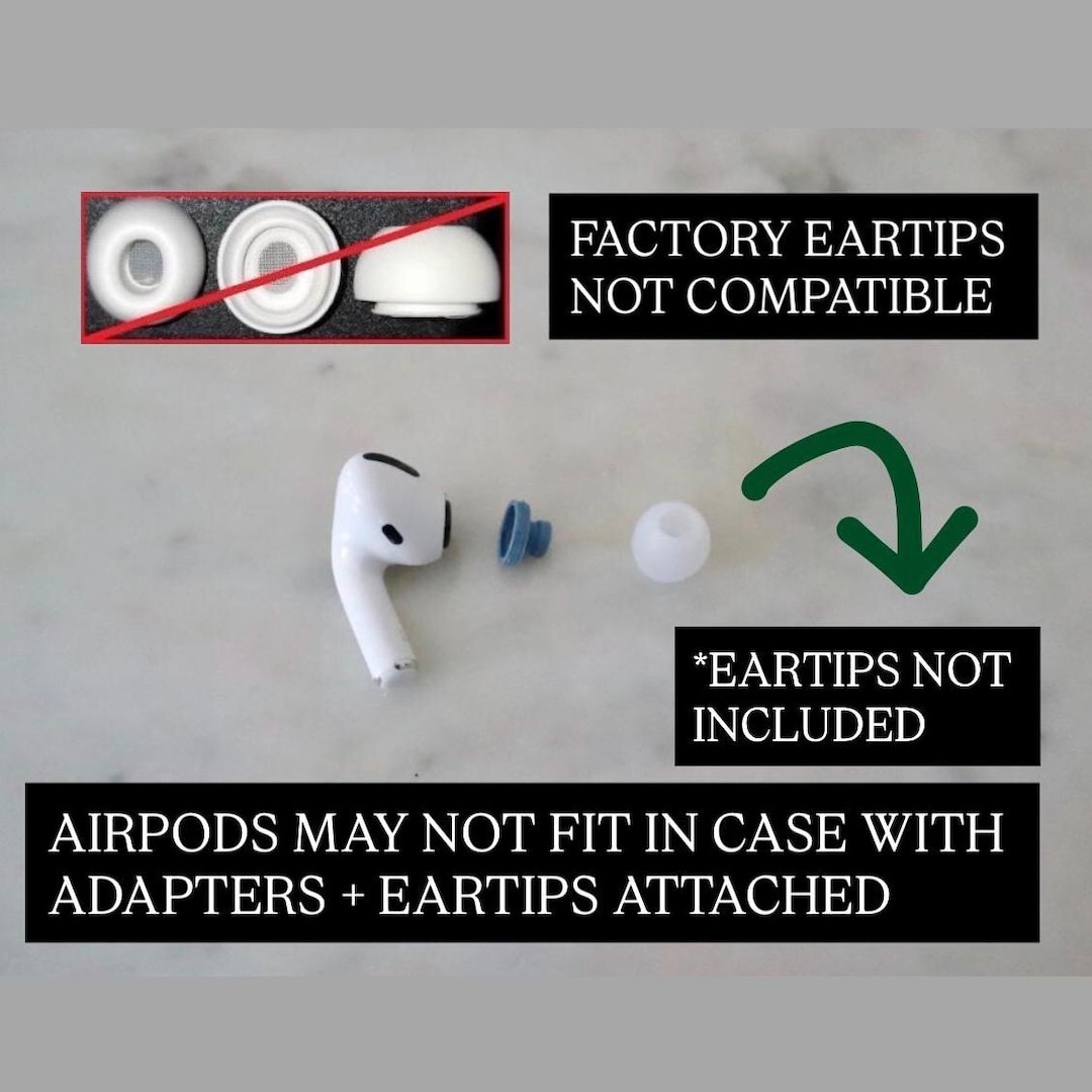 Apple Airpods Pro Adapters for 3rd-party Eartips Only