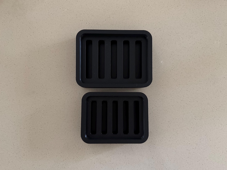 Two Piece Draining Soap Dish, Soap Saver Holder, Eco Friendly Zero Waste Bathroom Soap Dish, Color Customization, Plant Based Plastic image 8