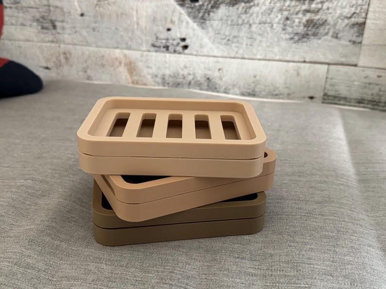 Two Piece Draining Soap Dish, Soap Saver Holder, Eco Friendly Zero Waste Bathroom Soap Dish, Color Customization, Plant Based Plastic image 20