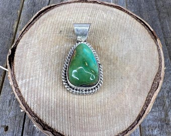 Navajo Made Royston Turquoise Southwestern Pendant