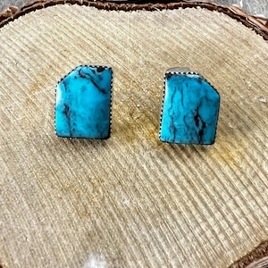 Navajo Turquoise Post Earrings RB