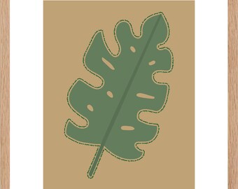 Digitaler Posterdruck, Tagalog, Minimal Boho Philippinen, Bahay Kubo Lyrics, Monstera Leaf, Natur, Pflanzen, Palme, Tropical