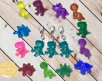 Mini Dinosaur Clips, Nurse Doctor Badge Reel Clip Ons, Lanyard Dino Clasps, Tiny Dino’s for Health Care Workers, ID Badge, zipper pull charm