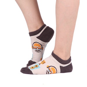 Music Socks | One Size | Unisex Low Socks | Funny Patterned Funky Socks | Premium Cotton Rich | High Quality Gift Socks