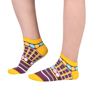 Mix Socks | One Size | Unisex Low Socks | Funny Patterned Funky Socks | Premium Cotton Rich | High Quality Gift Socks