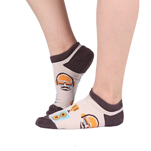 Music Low Socks | One Size | Funny Patterned Funky Socks | Premium Cotton Rich | Unisex Socks | High Quality Gift Socks