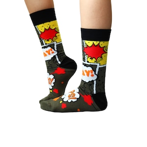 Cartoon Socks | Unisex Funky Socks | Colourful Premium Cotton Rich | High Quality Gift Socks