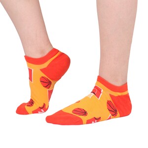 Basketball Socks | One Size | Unisex Low Socks | Funny Patterned Funky Socks | Premium Cotton Rich | High Quality Gift Socks