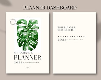 Printable Planner Dashboard, digital planner dashboard, planner accessories