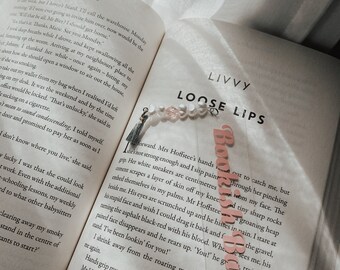 Bookmark, acrylic bookmark, bookish babe bookmark, book mark, book merch