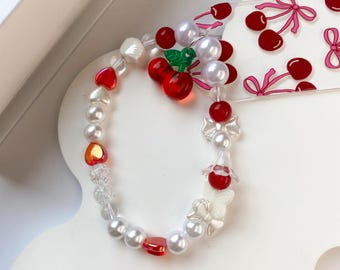 Bookmark charm,  red Cherry bookmark charm, charm, book charm, bookmark, bookish, book merch