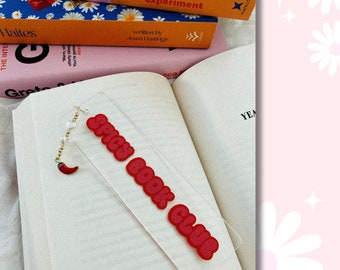 Bookmark, acrylic bookmark, spicy book club bookmark, book mark, book merch