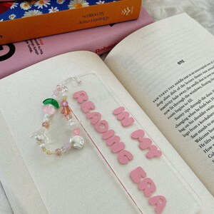 Bookmark, Acrylic Bookmark, in My Reading Era Bookmark, Book Mark, Book ...