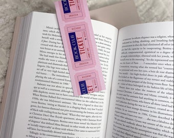 Bookmark, Book Club Ticket