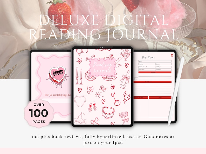 Digital Reading Journal for Goodnotes Digital Reading Journal for iPad ...