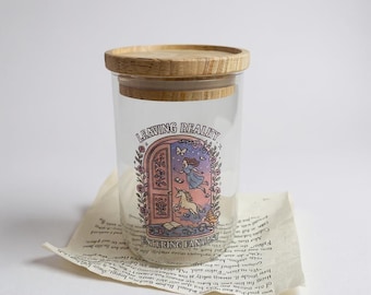 TBR Jar fantasy | To Be Read Jar for Book Lovers | Bookish Gift | Reading Tracker Jar | Cute Glass TBR Jar | reading gift | book lover gift