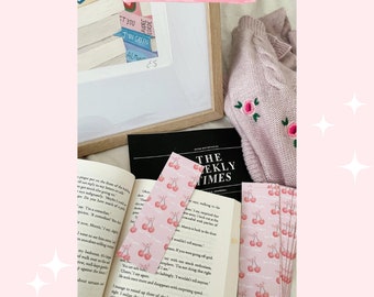 Bookmark, one more chapter, cute cherry