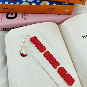 Bookmark, acrylic bookmark, spicy book club bookmark, book mark, book merch image 2