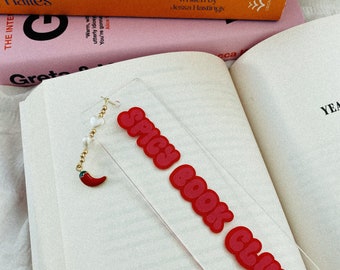 Bookmark, acrylic bookmark, spicy book club bookmark, book mark, book merch