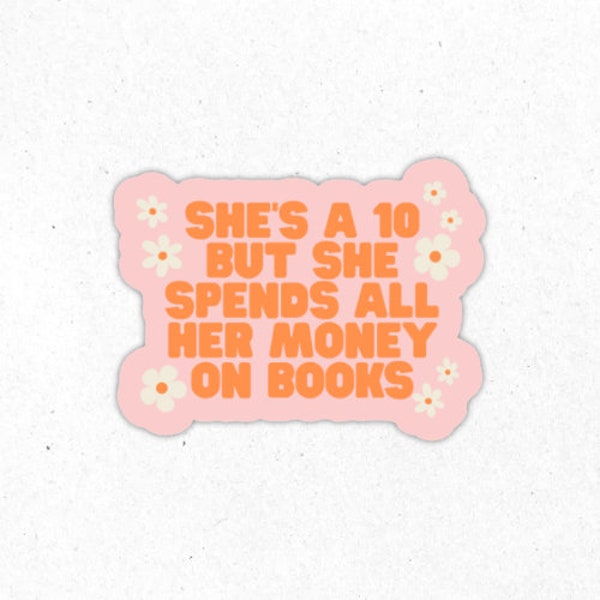 Kindle Sticker, Book Sticker, Booked Out, Bookish, Book Merch, Book Lover