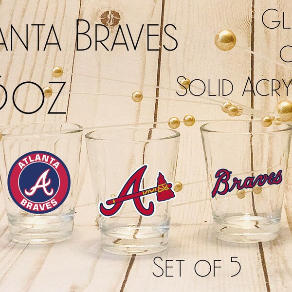 Atlanta Braves Shot Glass Etsy