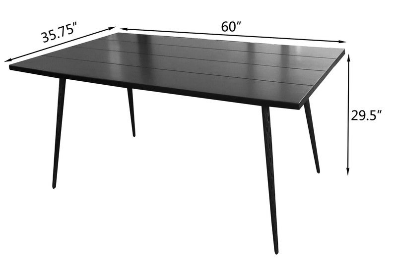 Adrian Solid Wood Dining Table Etsy