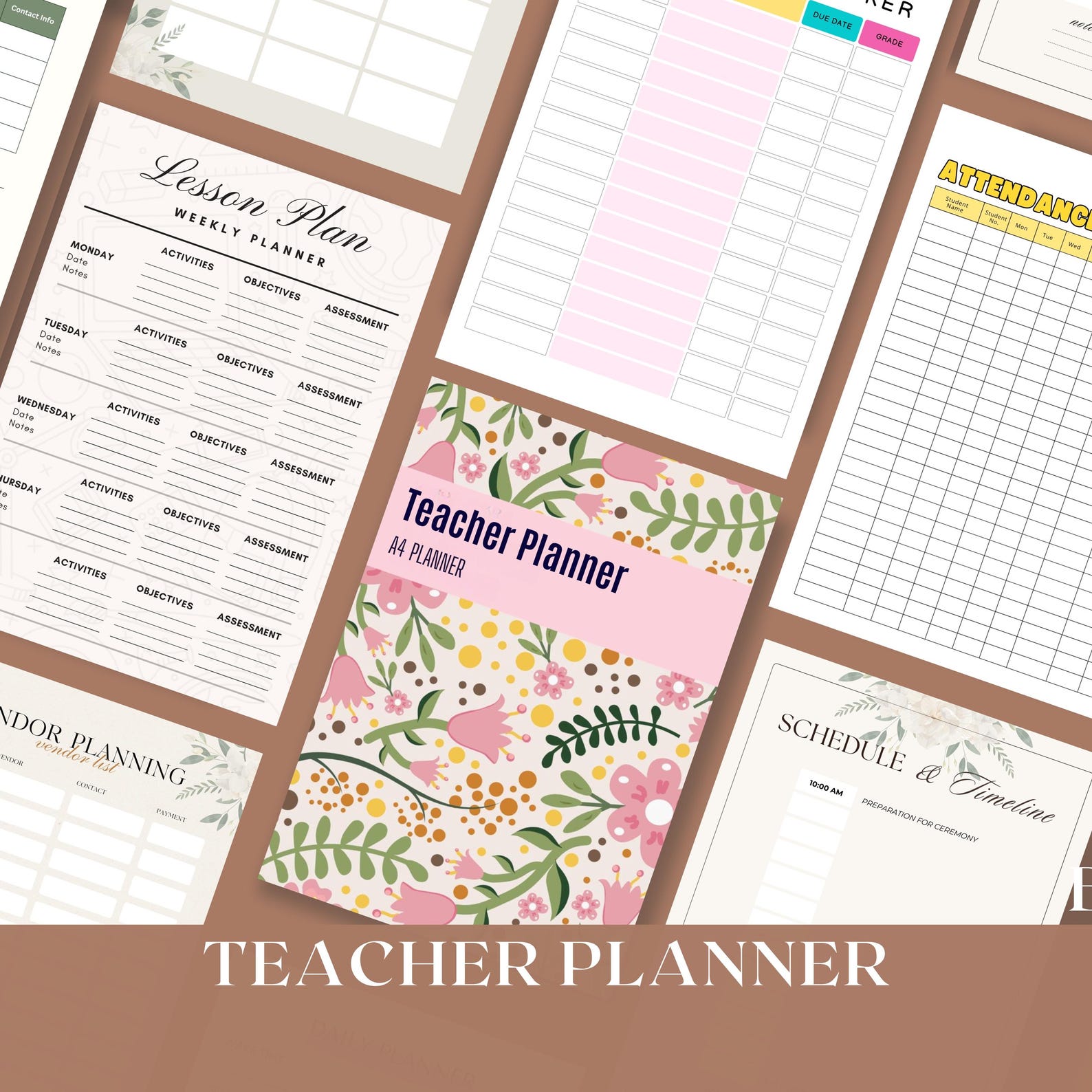 Printable Teacher Weekly Planner Weekly Lesson Plans, Homeschool ...