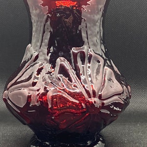 Anchor Hocking Royal Red Glass Vase