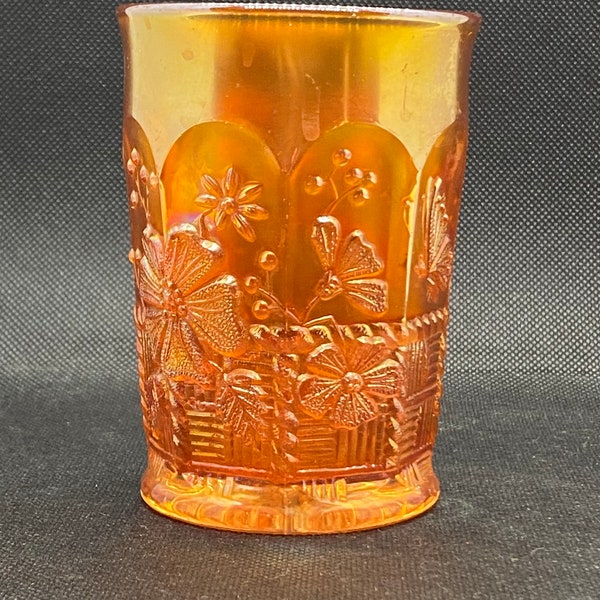 Northwood Springtime Marigold Carnival Glass