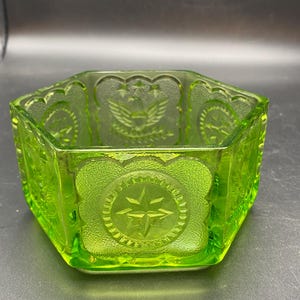 Indiana Glass Green Colonial Candy Dish