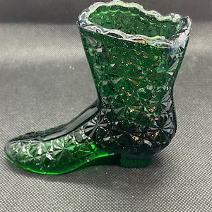 Green Tall Boot with tassel