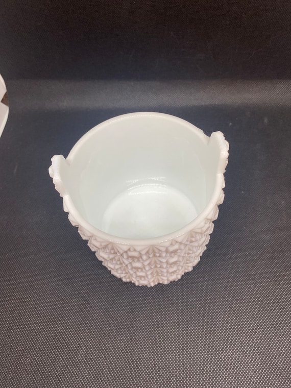 Fenton Milkglass Buttons N Daisies Bucket No Wire Handle - Etsy
