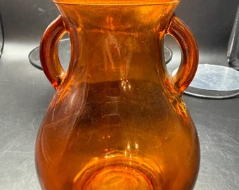 Double Handled Orange  Jug