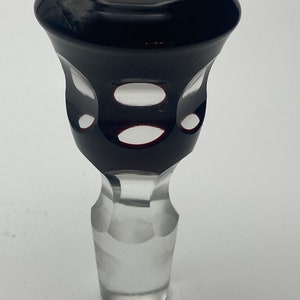 Black and Clear Glass Stopper
