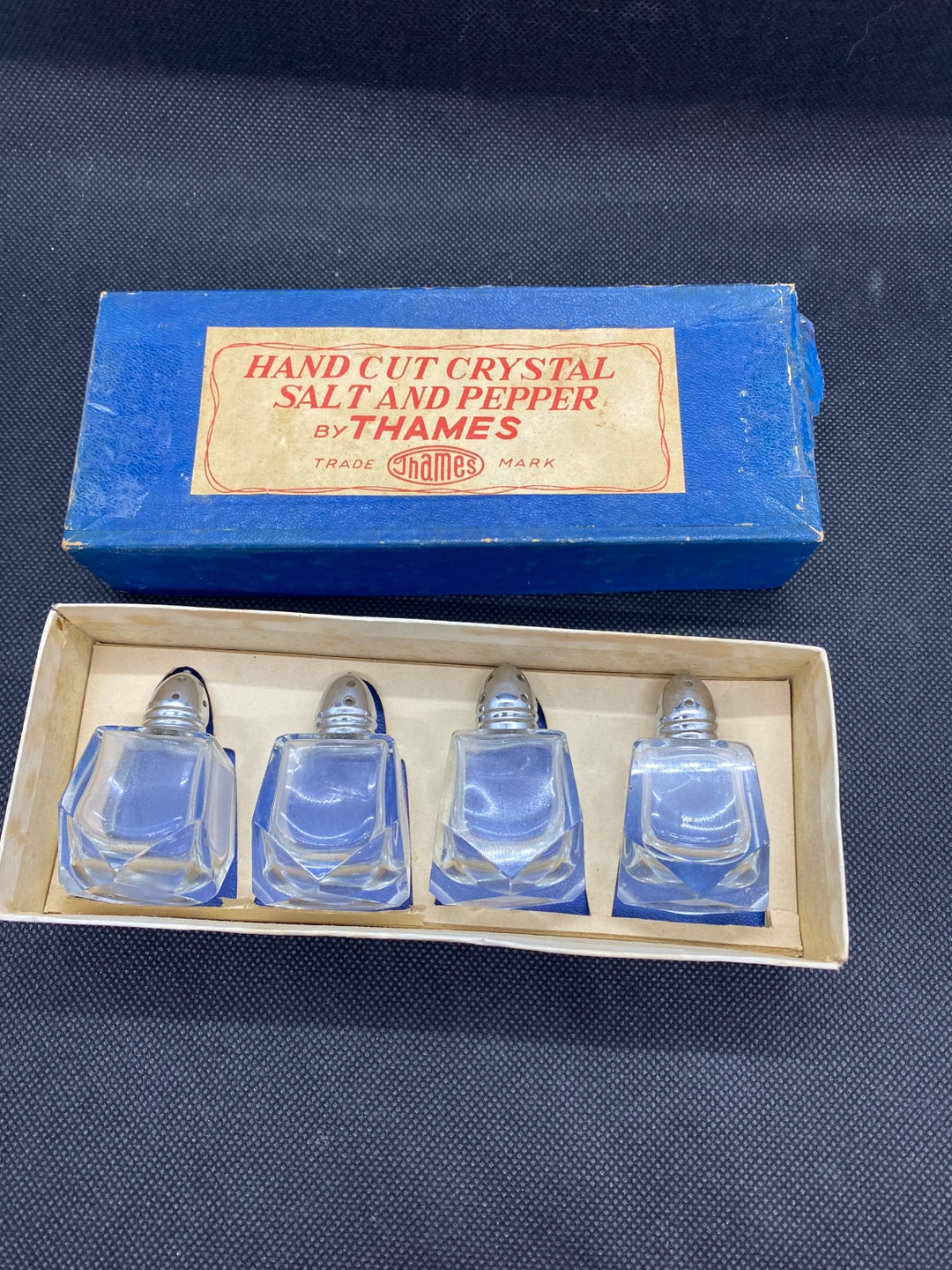 Thames Salt N Pepper Shakers Set of 4. With Original Box Etsy