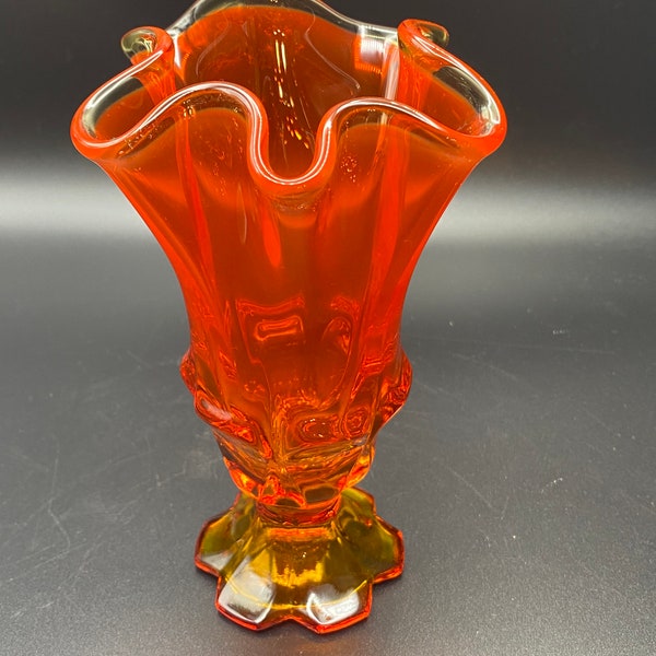 Fenton Handkerchief Vase Etsy