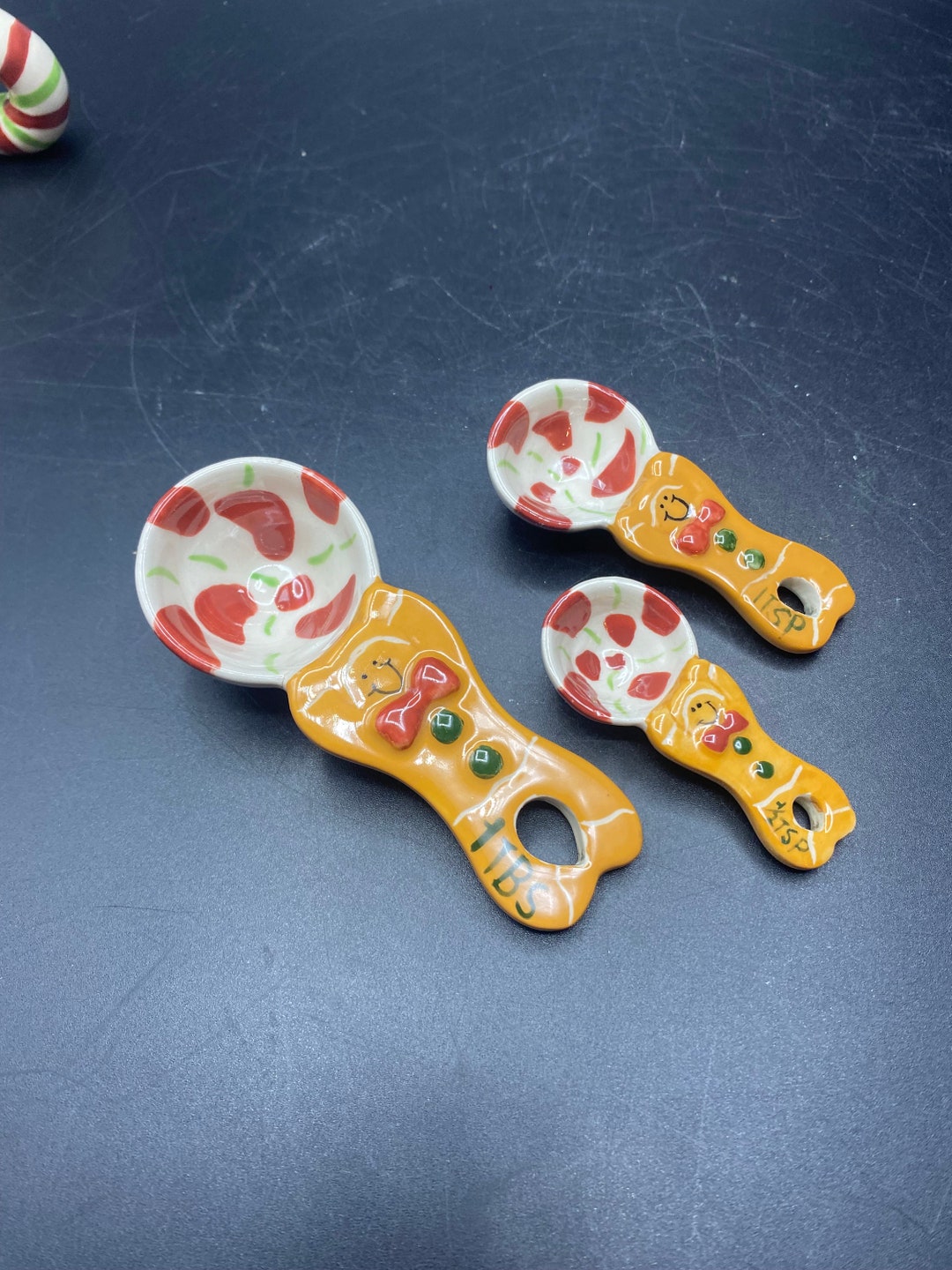 Peppermint Gingerbread Measuring Spoons Etsy