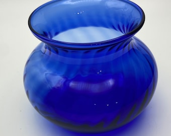 Cobalt Blue Bubble Vase