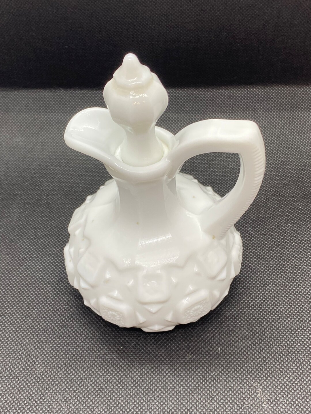 Westmoreland Milk Glass Cruet Etsy