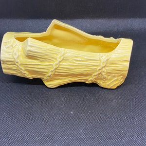 McCoy Log Planter Yellow