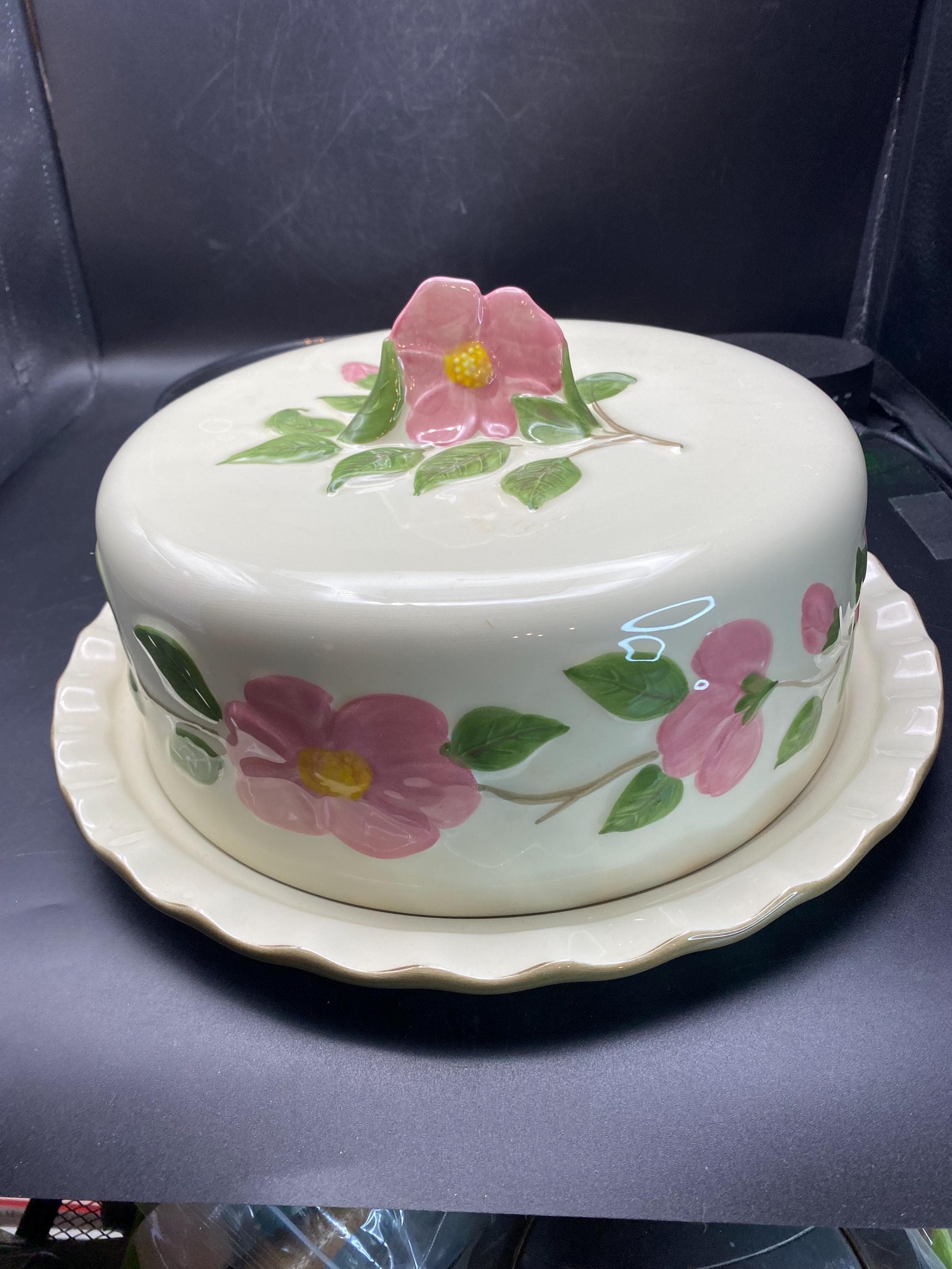 Desert Rose Cake Plate - Etsy