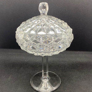 Crystal Compote with lid.