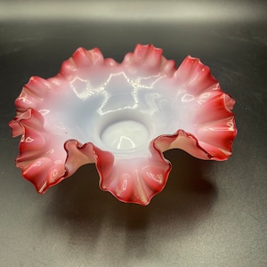 Fenton Pink Basket - Etsy
