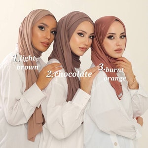 Ensemble hijab en jersey,