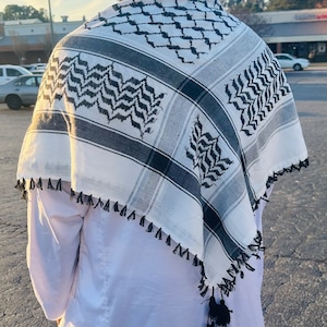 Palestine Keffiyeh shemagh scarf, traditional embroidered keffiyeh