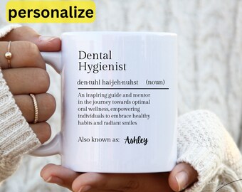 Personalized Dental Hygiene Gift, Dental Hygienist Mug, RDH Appreciation Gift, Dental Office Staff Gifts, Dental Coffee Mug, Dental Cup