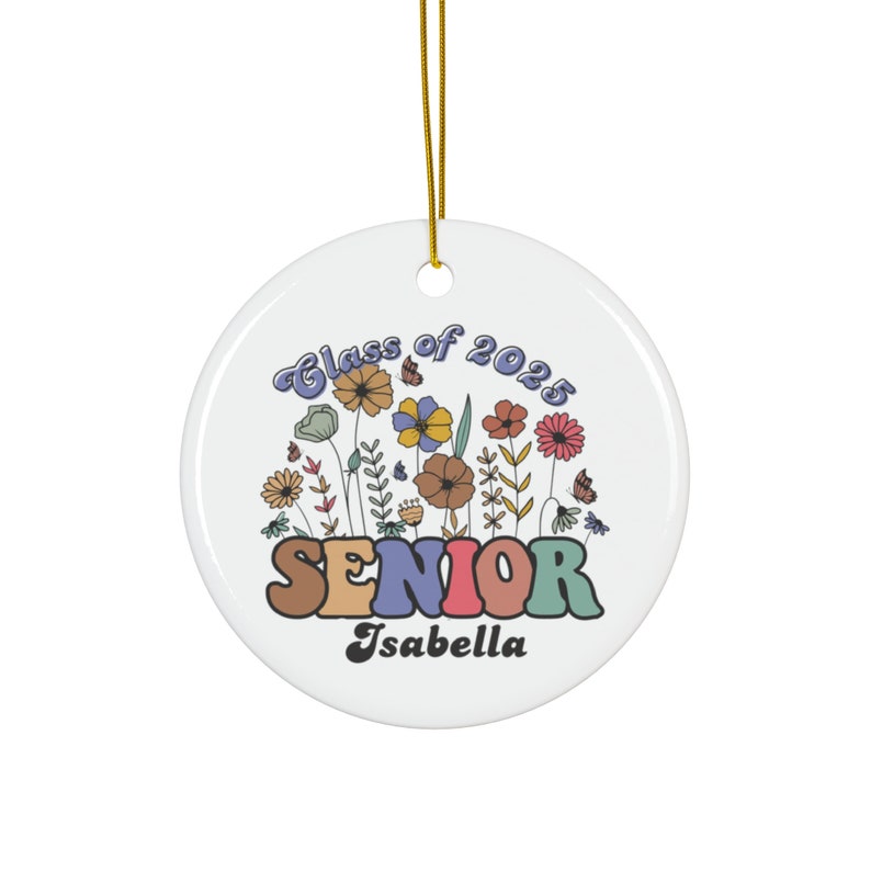 Class of 2025 Ornament Personalized, Custom Senior 2025 Ornament, Graduation Keepsake