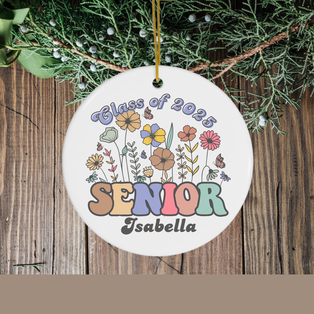 Class of 2025 Ornament Personalized, Custom Senior 2025 Ornament