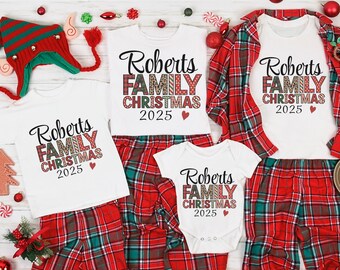 Personalized Christmas Shirts, Custom Family Christmas Shirts, Holiday Matching Shirts, Group Tees Xmas